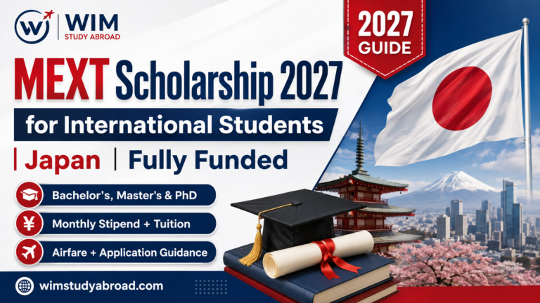MEXT Scholarship 2027 for international students in Japan with Bachelor's, Master's and PhD opportunities