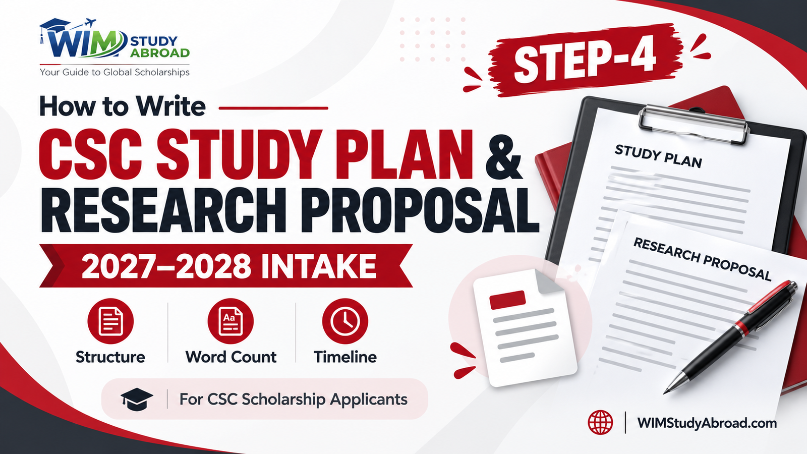 CSC Study Plan and Research Proposal 2027–2028 for Chinese Government Scholarship applicants