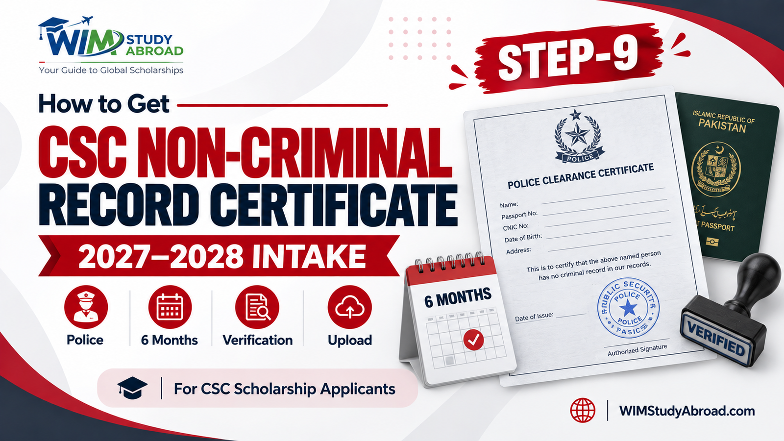 CSC Non-Criminal Record Certificate 2027–2028 Step 9 guide for scholarship applicants